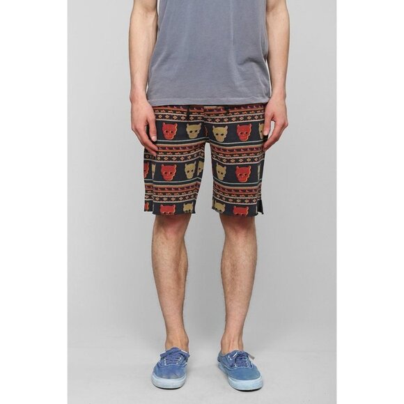 Urban Outfitters Other - Men's Urban Outfitters Devils Harvest Printed Knit Skull Shorts Size XL